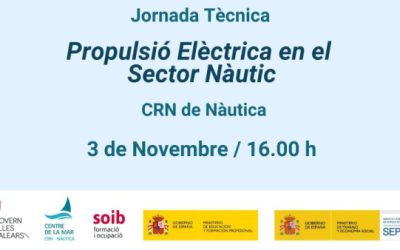 Jornada tècnica: “Propulsión Eléctrica en el Sector Náutico” el proper dia 3 de novembre a les 16 h