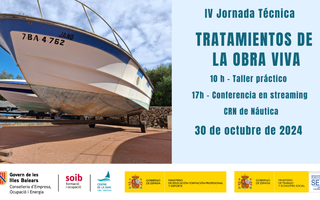 El Centre de la Mar anuncia su IV Jornada Técnica «Tratamientos de la obra viva»